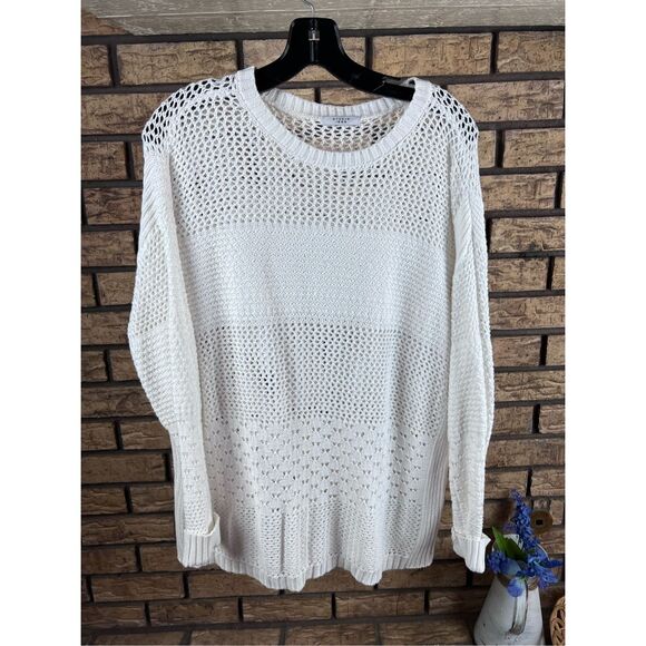 Avon Studio 1886 Open Weave Drop Shoulder Sweater Size xl - Picture 1 of 7